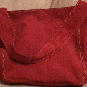 Like new Old Navy Red 100% Cow Leather Hobo Bag